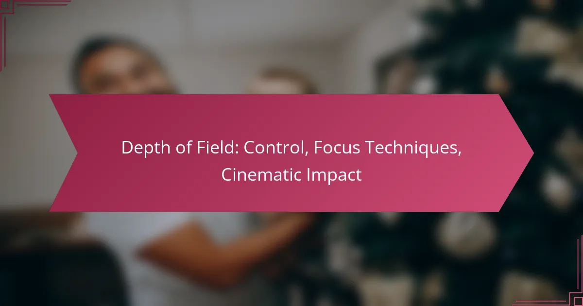 Depth of Field: Control, Focus Techniques, Cinematic Impact