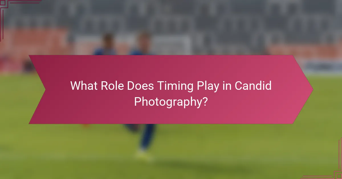 What Role Does Timing Play in Candid Photography?